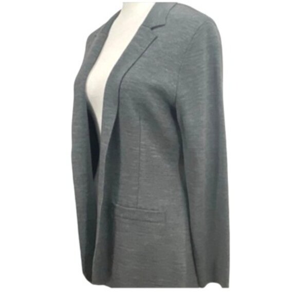 Kobi Halperin Open Front Beth Sweater Blazer Wool Blend Grey NWT MSRP $398 - Picture 3 of 8